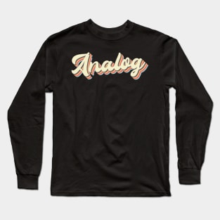 Analog Vintage Aesthetic Long Sleeve T-Shirt